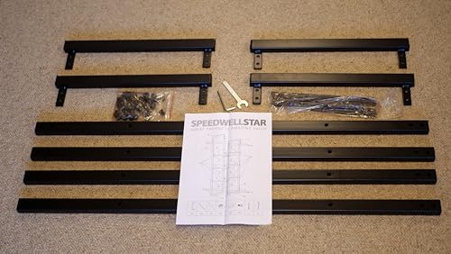 Speedwellstar Firewood Log Rack Store 100x40 cm Storage Large Small Metal Shelf Stand Tall Steel Black Inside & Outside (H 100 x W 40cm)