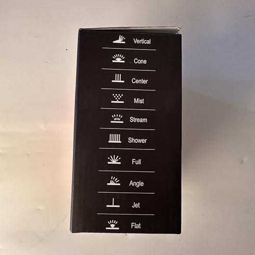 BIBURY Upgraded Garden Hose Spray Gun Set with Connector, 10 Adjustable Patterns Spray Nozzle with Thumb Switch, Anti-Slip Design, Perfect for Car Washing, Pet Showering, Cleaning, Watering Lawn