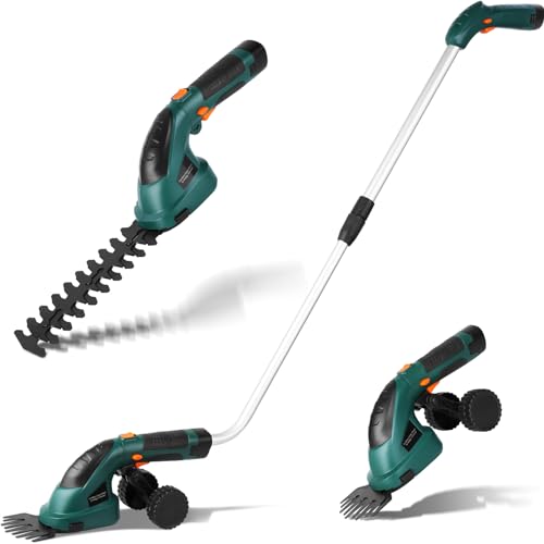 LIFERUN 2-in-1 Cordless Hedge & Grass Trimmer 7.2V