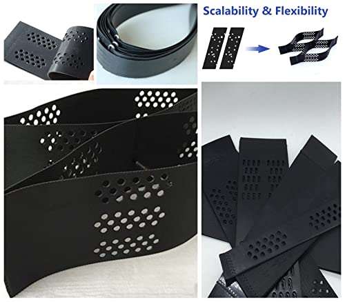 2" Gravel Stabilizer Grid for Outdoor Patio Yard Pool Side Driveway Permeable Paving Grids for Pea Gravel Sands Stones Pebbles Steep Slope Support