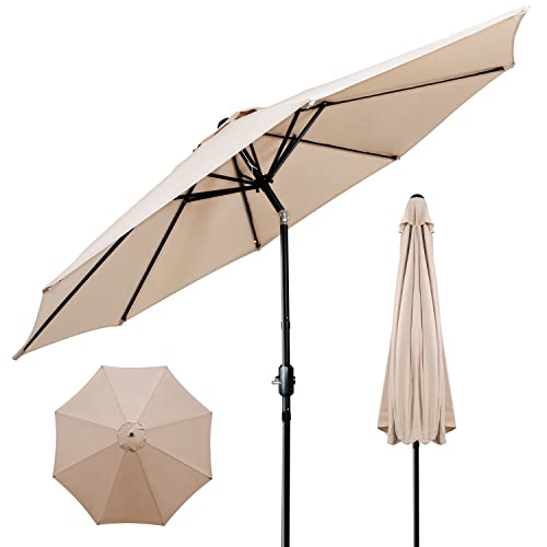 ZealWe 3m Garden Parasol with Tilt & Crank