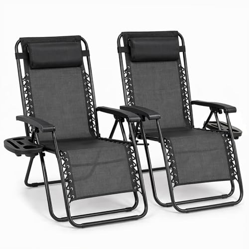 Straame Zero Gravity Garden Chairs Set of 2