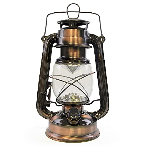 HomeLife Nebraska LED Storm Lamp – Copper