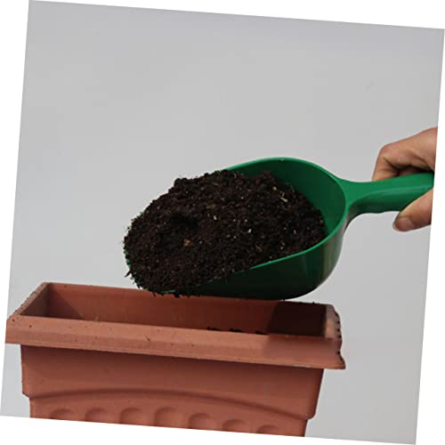 BESPORTBLE 3pcs Dirt Spoon Topsoil Handle Tarp Potted Uprooting Digger Puller Sand Digging Garden Tools Scraper Gardening Tools Hedge Trimmer Plant Soil Scoop Feeder Mini Mulch Plastic Green