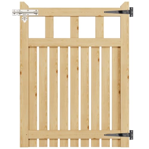 INMOZATA Wooden Garden Gate 3ft x 4ft with Lock