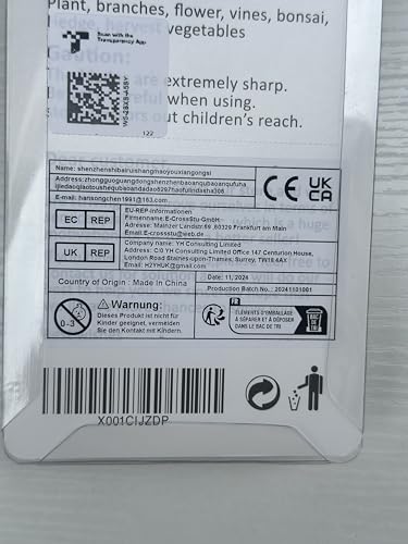 Garden Shears, Secateurs for Gardening Heavy Duty with High Carbon Steel Blades, Best Garden Pruner Scissors, Professional Gardening Hand Tools, Pruning Shears for Plants, Hedges and Flowers