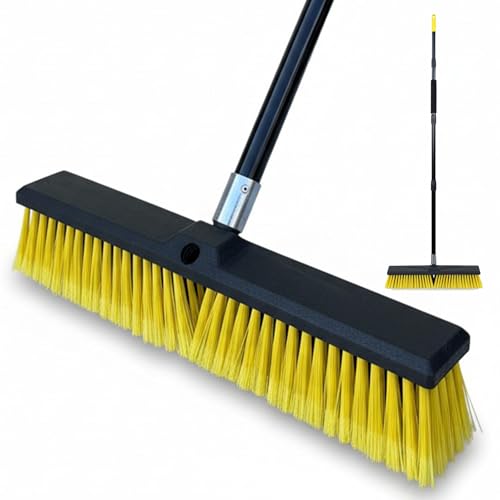 LSC 18'' Heavy Duty Yard Brush with Steel Handle