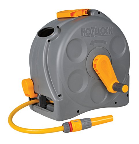 Hozelock 2-in-1 Compact Enclosed Hose Reel 25m