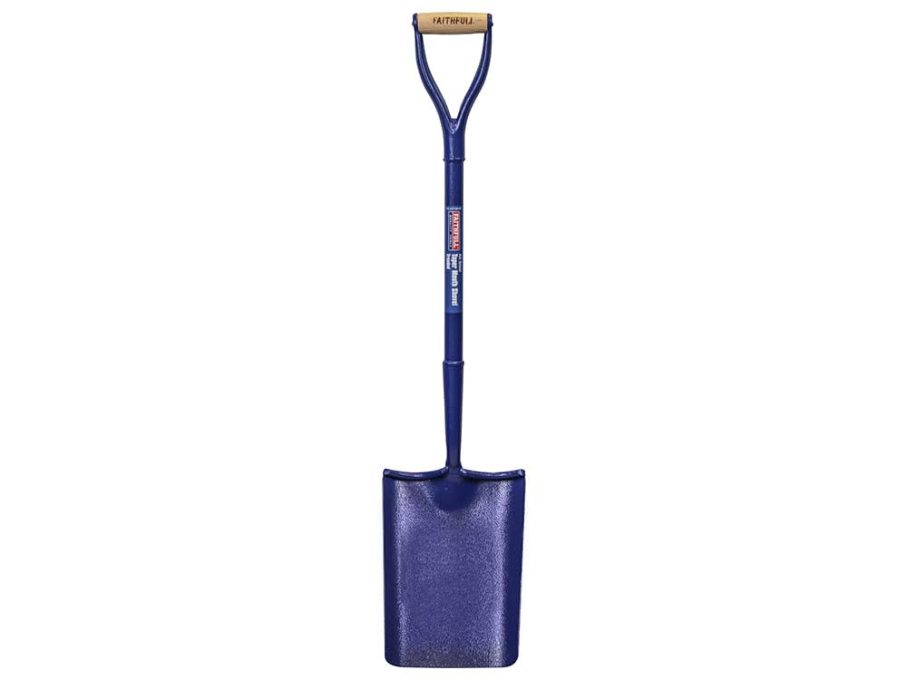 Faithfull FAIAST2MYDT All Steel Contractors Treaded Taper Mouth Shovel (No2) MYD Handle , Red