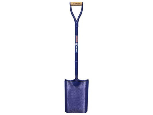 Faithfull FAIAST2MYDT All Steel Contractors Treaded Taper Mouth Shovel (No2) MYD Handle , Red