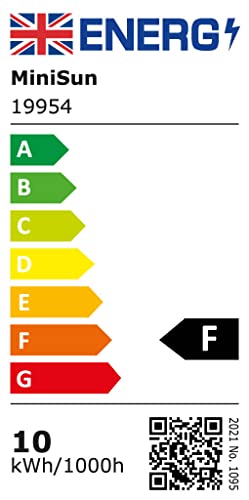 MiniSun | Traditional Style Black Security PIR Motion Sensor Wall Lantern | Outdoor Wall Lights, Home Décor & Improvement Essential | Includes 10W LED Bulb [3000K Warm White]