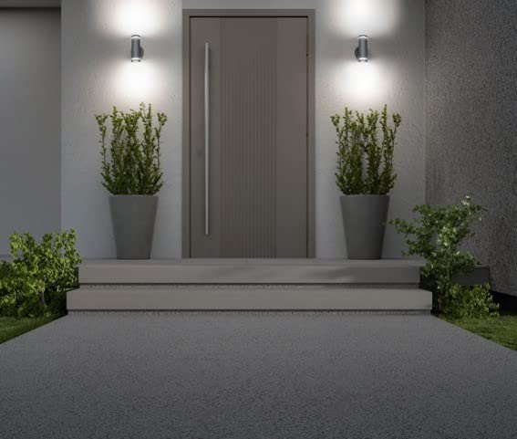 4lite Marinus Outdoor Up Down Wall Light (Stainless Steel) Rust Free IP44 Rated Motion Sensor Exterior Wall Lamp - 4L2/2306-4Yr Guarantee