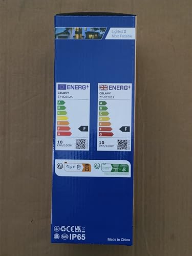 CELAVY Outdoor Wall Lights Mains Powered Outside Up Down Lights, IP65 Waterproof LED Porch Front Door Light, Square GU10 External Modern Lighting Exterior Sconce Lamp for House, Anthracite Grey