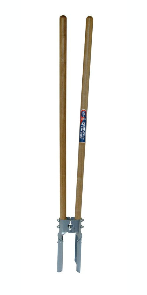 Spear & Jackson PHD-WH Landscaping & Fencing Post Hole Digger Wooden Handle, Blue