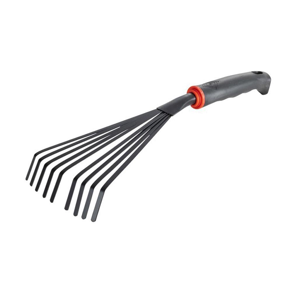 ROBAUN Small Garden Rake,garden Hand Shrub Rake,hand Rake,hand Fan Leaf Rake,horse Poo Picker,professional Gardening Tool,ergonomic Grip for Comfort And Control Professional Hand Tools