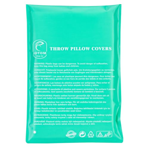 JOTOM Outdoor Cushion Inserts 45x45cm Waterproof Premium Cushion Inner Pads 18"x18" Pillow Filling Set of 4 Decorative Square Pillow Inserts Sofa Pillow Stuffer Patio Garden Blench Couch Bed Cushions