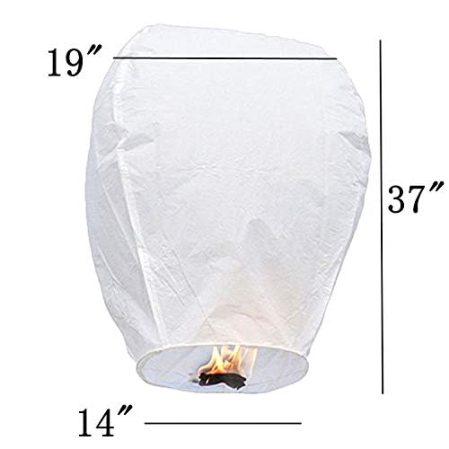 LABOTA 5 Pack Chinese Sky Lanterns, Eco-Friendly, Floating Lanterns for Outside Flying, Lanterns to Release in Memory, Perfect for Birthdays, Eid, Funerals, and Memorial Days