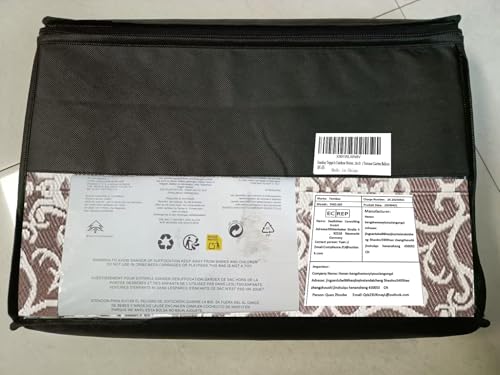 Famibay Outdoor Rugs for Patios Waterproof Garden Rug Reversible Mat Lightweight Camping Rug Outdoor Area Rug for Balcony Deck Backyard Porch Beach BBQ