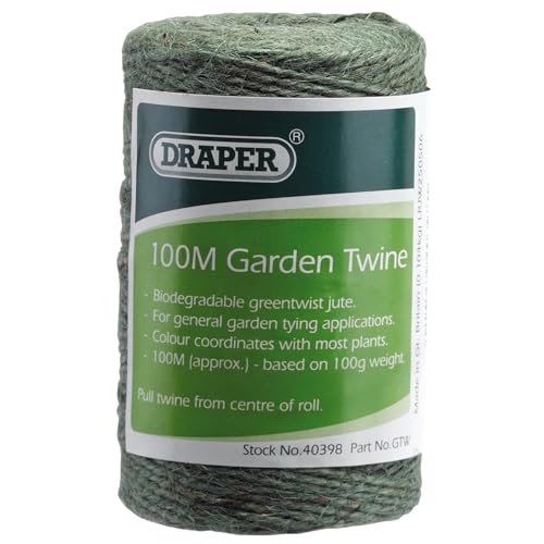 Draper 100m Green Jute Garden Twine