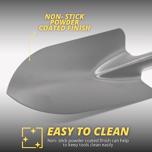 Garden Mile Telescopic Hand Held Trowel Cushioned Grip Handle with Hanging Hole Garden Tool Handy Digging Gardening Carbon Steel Head Indoor Outdoor Planting Patio Allotment Extends from 28" to 40"