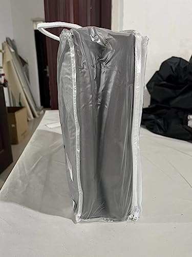 Ankuka Sun Shade Sail 4m x 6m Grey Rectangular Waterproof Garden Sun Sail Outdoor Patio Party Sunscreen Awning Canopy 98% UV Block With Rope