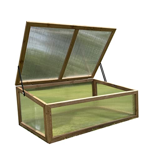 Selections Wooden Cold Frame Mini Greenhouse