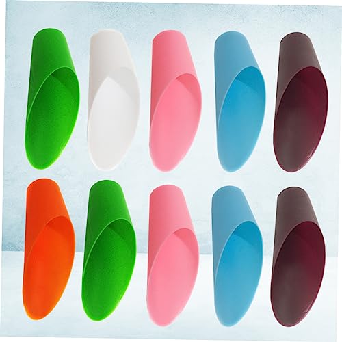 POPETPOP Garden Remover 10pcs Small Garden Soil Scoop for Mulch Seed Planting Random Color