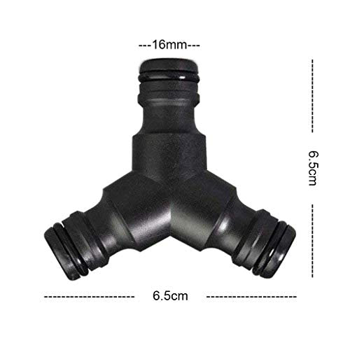 YAAVAAW 6 Pack Garden Hose Connector - Contains 4 Pack Hose End Connector & 2 Pack Y Male Hose Connector Splitter, Fitting for 1/2 inch (15mm) Hosepipe End Quick Connector & Shunt