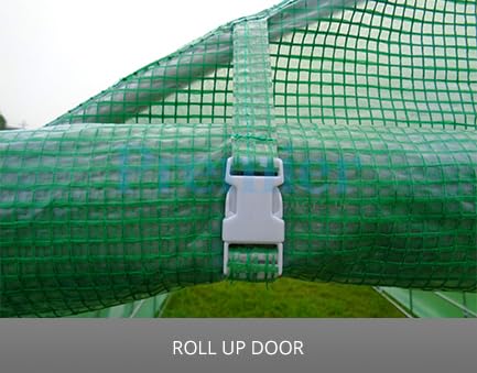 POLYTUNNEL 6M X 3M 6 SECTION GREENHOUSE FULLY GALVANISED STEEL FRAME POLY TUNNEL