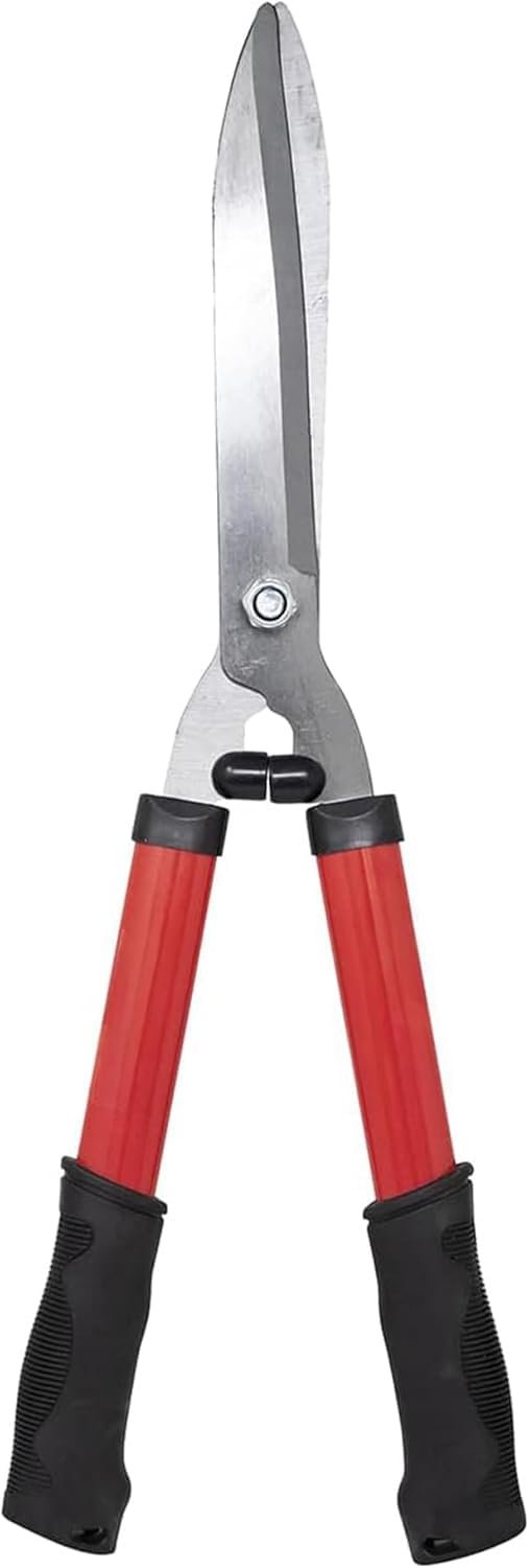 20'' Carbon Steel Hedge Shears - Anti-Slip Handles Grip Garden Grass Shrubs Bushes Trimmer | Lightweight, Razor Sharp Cut, Rust Resistant - Blade Tools for Gardening, Cutting, Trimming, Shearing