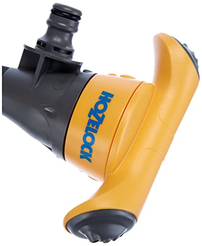 HOZELOCK - Sprinkler Rotating 177 m² : Spike-mounted Spray Sprinkler for Medium-sized Surfaces (ø 15m), Ideal for Lawns and Established Plants, 8 Jets: 2 Spray Patterns [2510P0000]