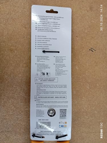 GRÜNTEK Garden Hedge Shears Forged Q-23 600 mm. Satisfaction Guarantee 30 Days