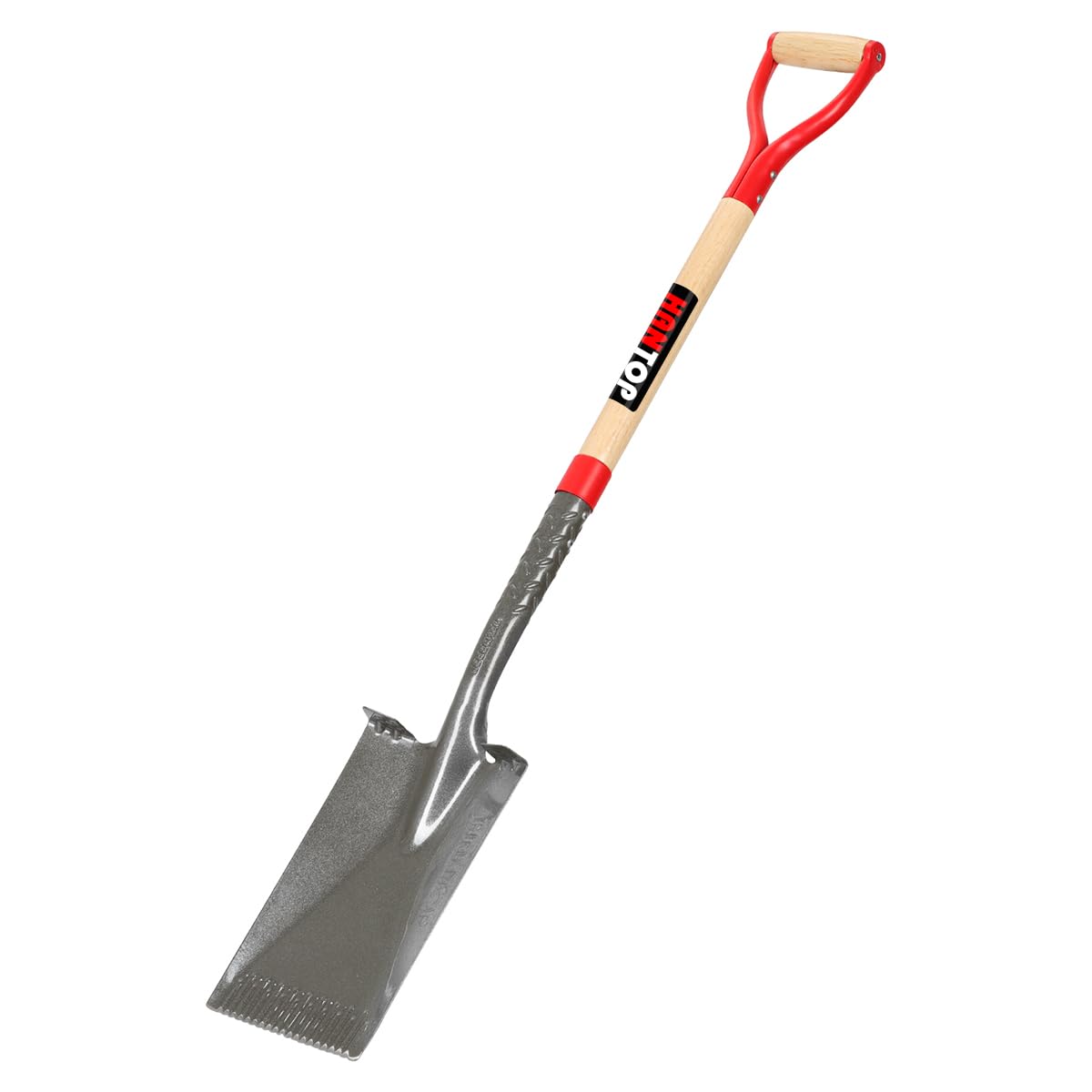 HANTOP Flat Shovel Garden Spade Shovel Trenching Shovel Square Point Shovel for Digging Gardening Planting Edging, 43 inches