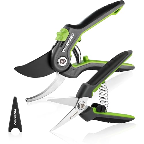 WORKPRO Secateurs & Pruning Scissors Set (2-Piece)