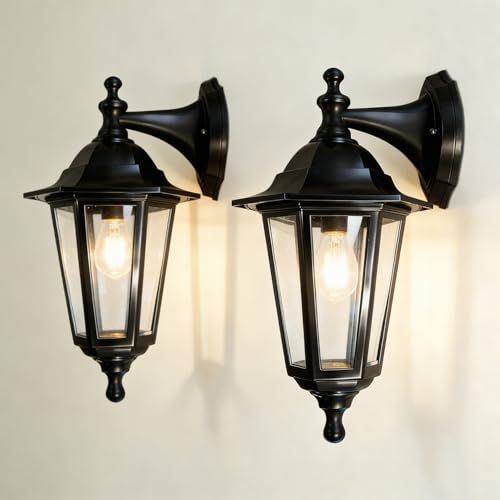 EBION Outdoor Wall Light 2 Pack – Traditional Lantern