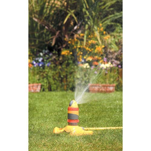 HOZELOCK Plastic Sprinkler Rotating Pro 314 m² : Large-area Base-mounted Spray Sprinkler (ø 20m),Ultra Even Coverage thanks to Hydraulic Motor and 2 Spray Patterns 360° Adjustable Steering [2336P0000]