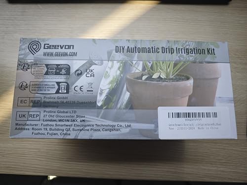 Geevon Automatic Watering System, Garden Watering System Automatic Plant Waterer Drip Irrigation System Plant Watering Devices Irrigation System Kit,White