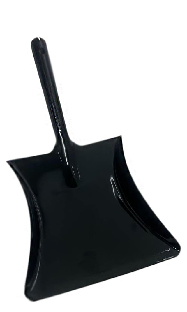 Sleek Style® Metal Coal Hand Shovel for Scooping Coal and Ashes Multipurpose Garden Shovel Black (39 X 19 CM)