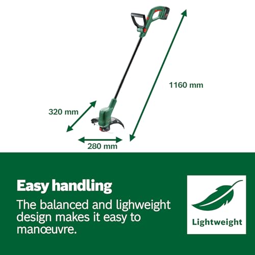 Bosch Cordless Grass Trimmer EasyGrassCut 18V-26 (Without Battery, 18 Volt System, Cutting Diameter: 26 cm, in Carton Packaging)