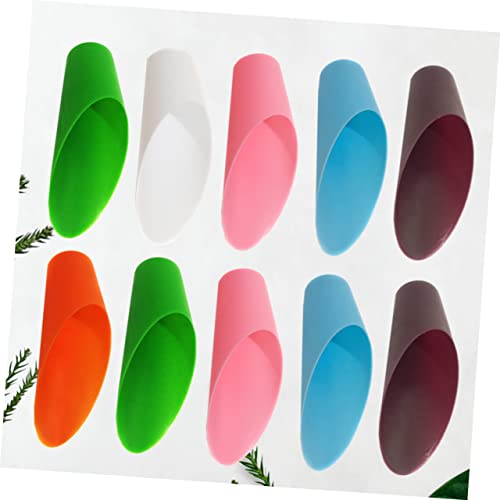 POPETPOP Garden Remover 10pcs Small Garden Soil Scoop for Mulch Seed Planting Random Color