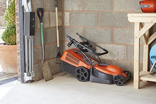 Flymo SimpliMow 320V Wheeled Electric Lawnmower - 1300 W Motor, 32 cm Cutting Width, 30 Litre Grass Box, Soft Grip Handles, Orange and Grey