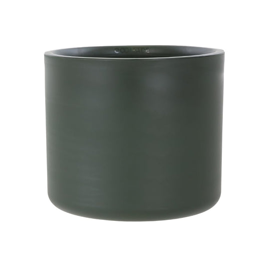 Gardenesque Ecomade Planter 35cm, Dark Green, Reclaimed Ocean Waste Plastic, Eco-Friendly, UK-Made Pot for Indoor & Outdoor Use, Lightweight, 35 x 35 x 30cm