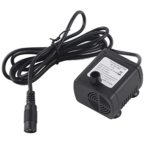DC 12V Solar Water Pump Small - JT-280 500L/H Aquariums Pumps for Water Feature - Waterproof Amphibious Mini Solar Powered Fountain Pump for Garden Pond Fish Tank Pet Feeder Low Noise
