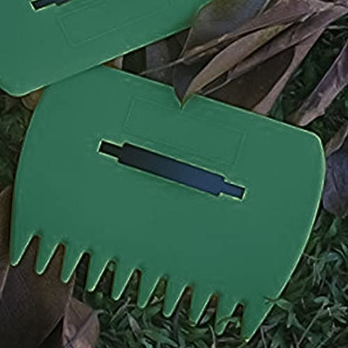 Leaf Grabbers, Garden Rake for Leaves,2 Pcs Handheld Garden Yard Leaf Grabber Leaf Collector Grabs Grass Grabbers with Leaf Claws Leaf Hand Rake for Garden Leaf Rubbish Grass Collecting Removal