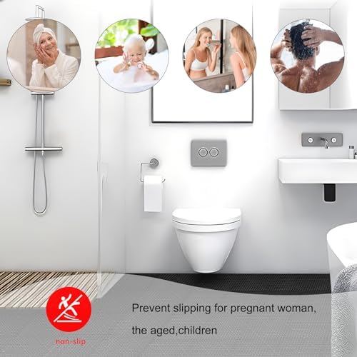 Plastic Paving Driveway Grid 12 PCS Garden Paving Slabs, Interlocking Rubber Floor Decking Tiles Paving Mat with Hole, Non Slip Pool Deck Mat Outdoor 12" x 12" for Drain Deck Pool Patio Balcony Shower