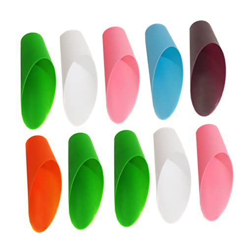 SUPVOX Garden Bucket Tools 10pcs Small Trowel Set Mini Soil Scoop for Outdoor Planting for Mulch Potting Soil Transplanting Random Color