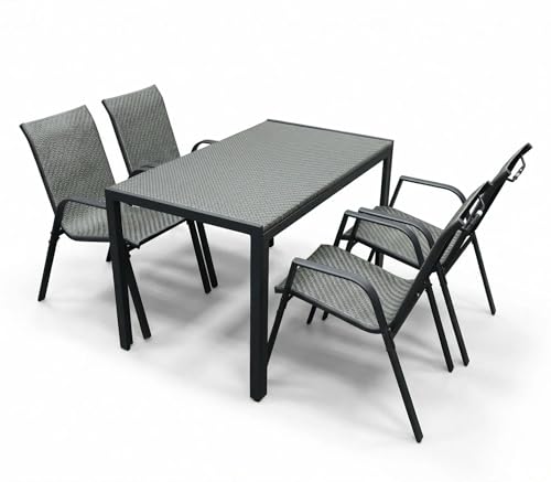 Alivio 4-Seater Metal Patio Dining Set
