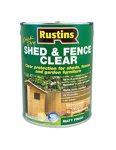 Rustins Shed & Fence Clear Wood Protector 5L