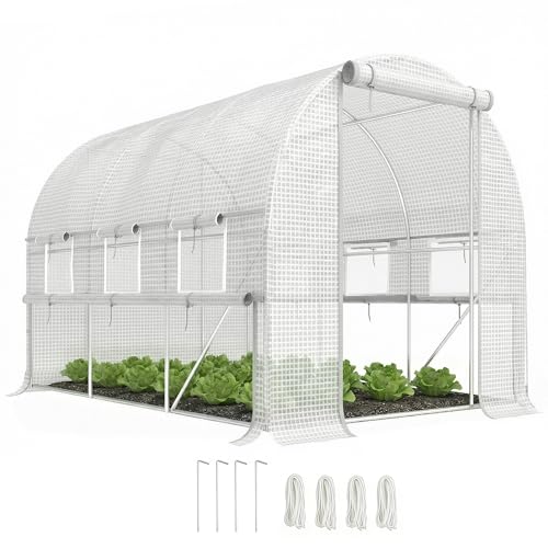 Outsunny 3x2x2m Walk-In Polytunnel Greenhouse