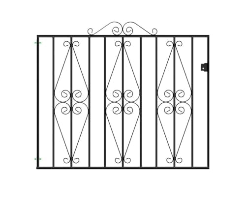 Stirling Scroll Metal Garden Gate – 1067mm Gap